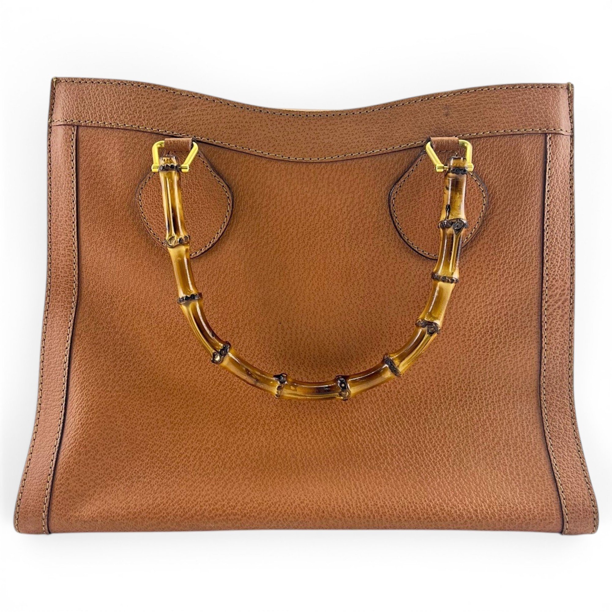 Diana Bamboo leather handbag