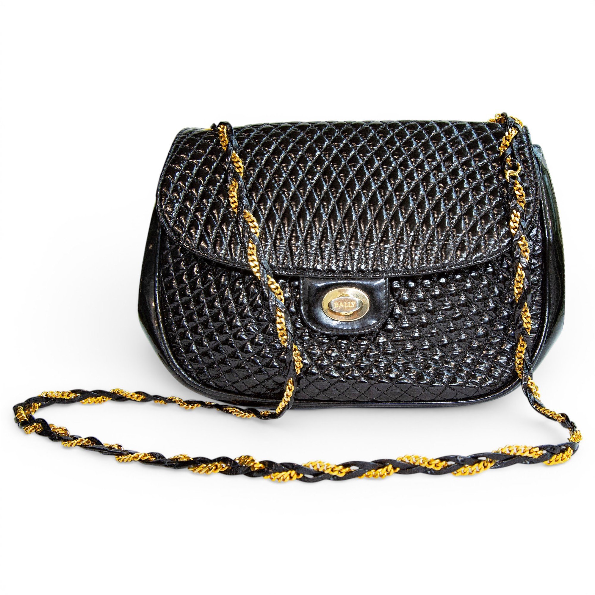 Patent leather crossbody bag