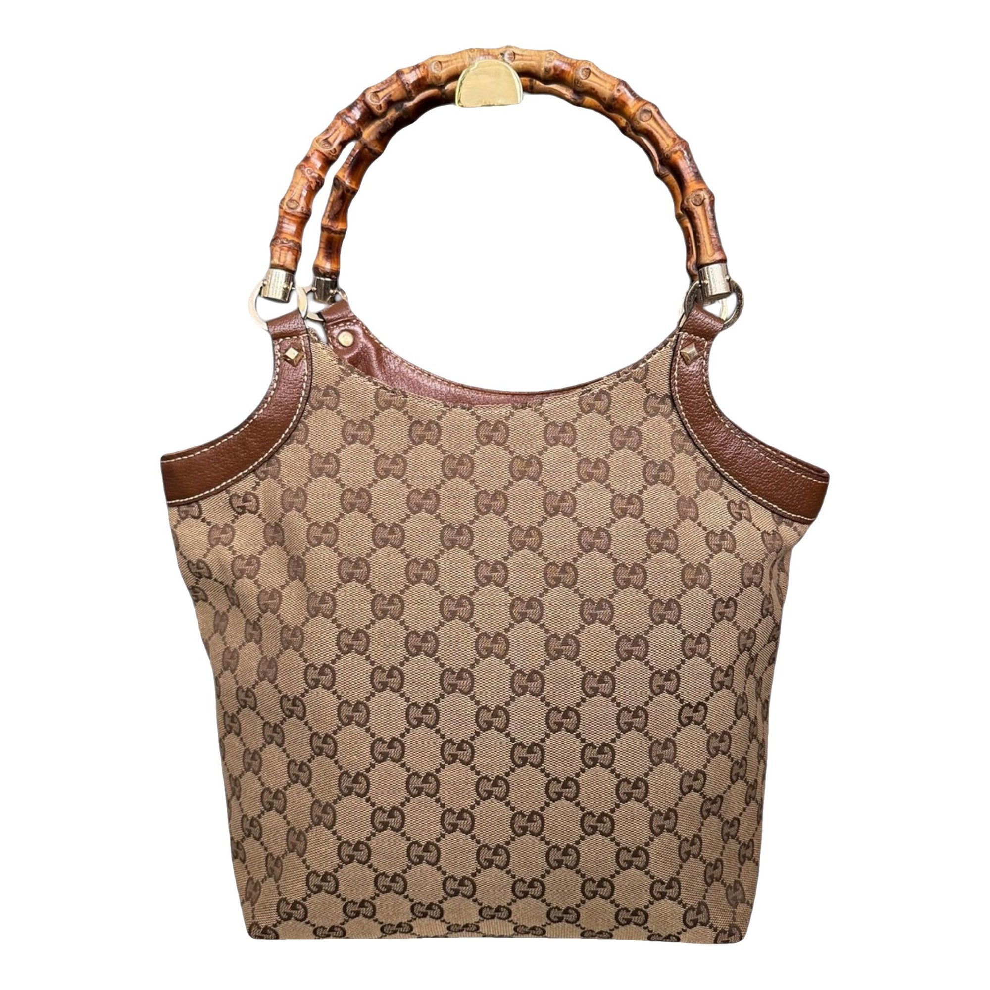 Bamboo leather handbag