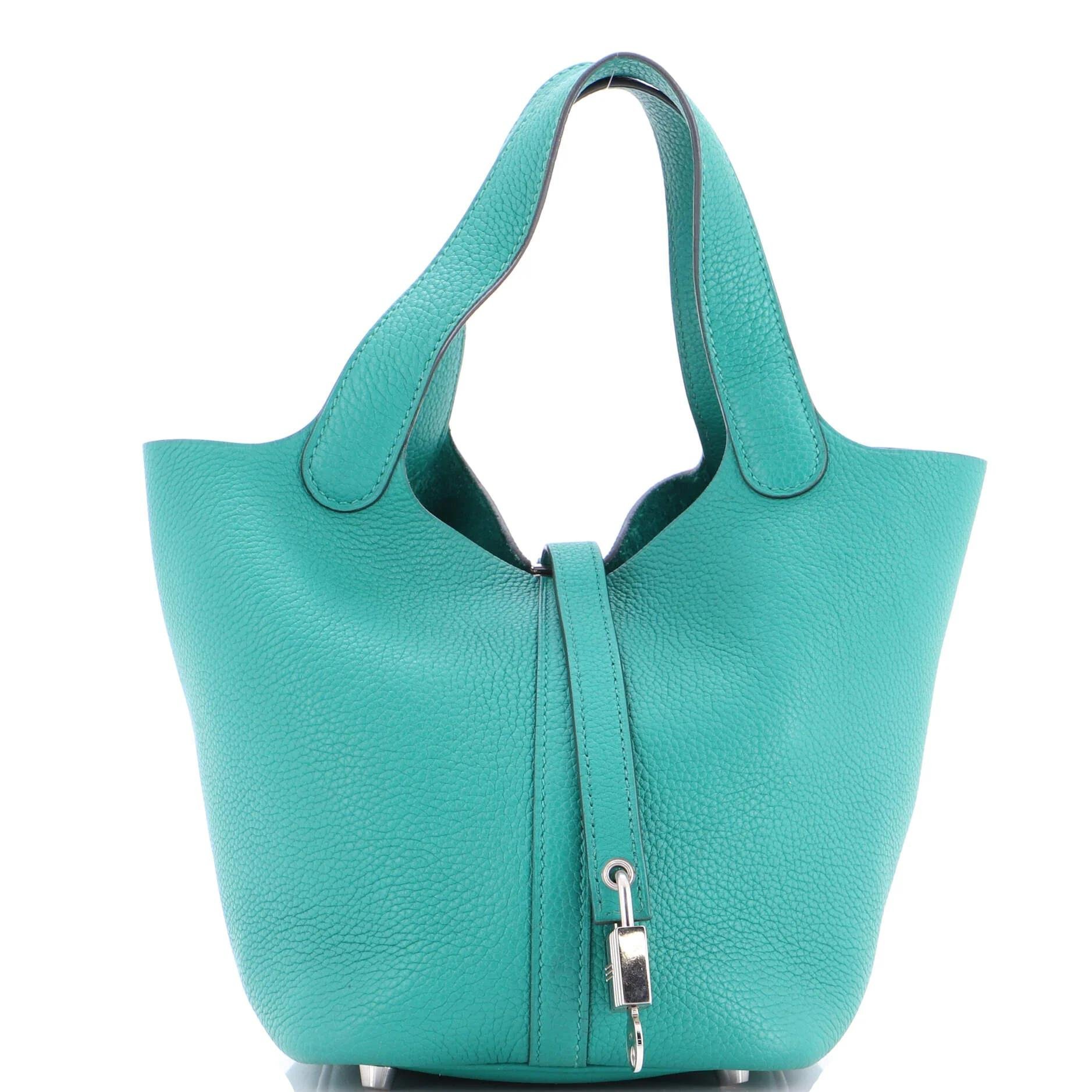 Hermes Picotin 18 Handbag Maurice Leather 2021