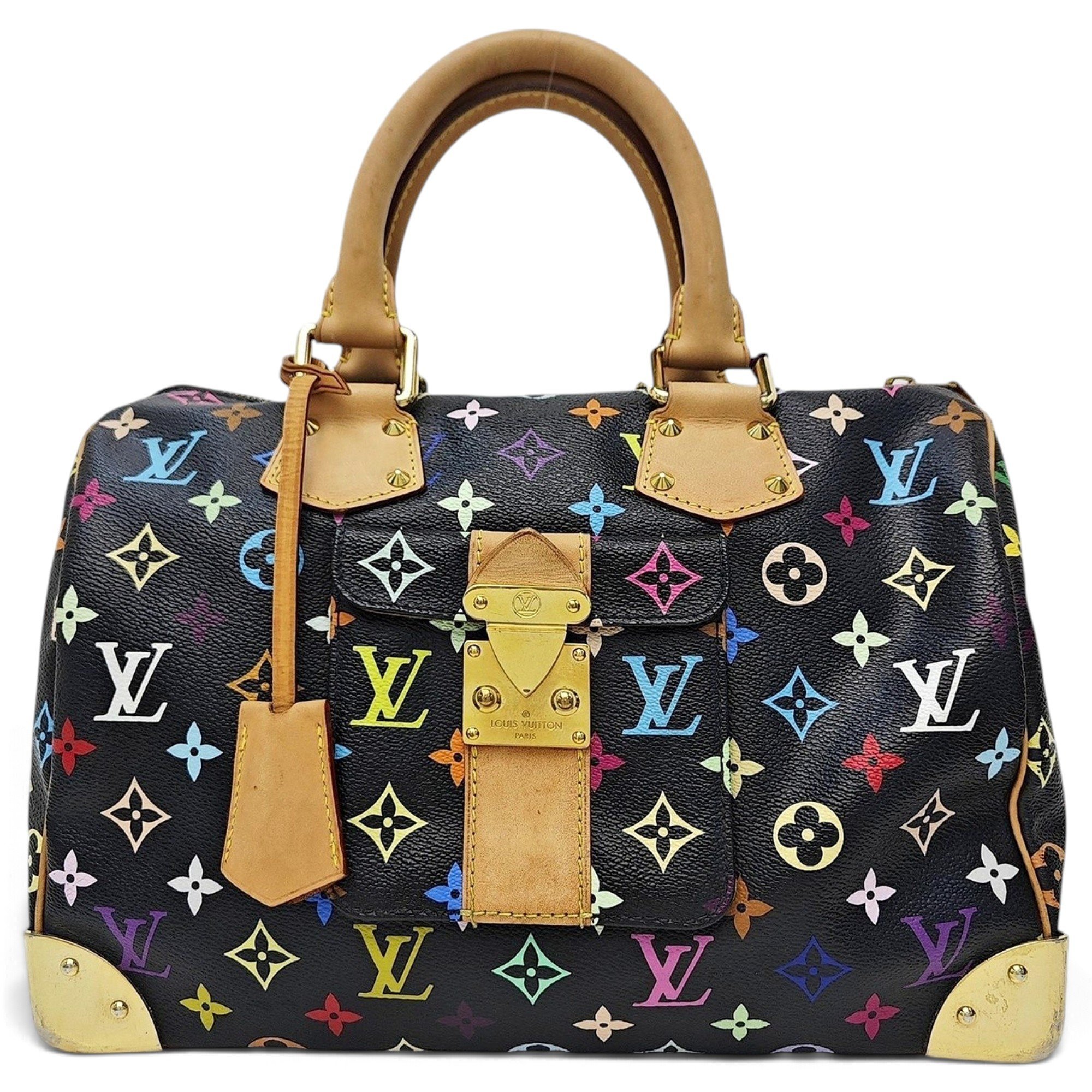 Nano Speedy / Mini HL leather handbag