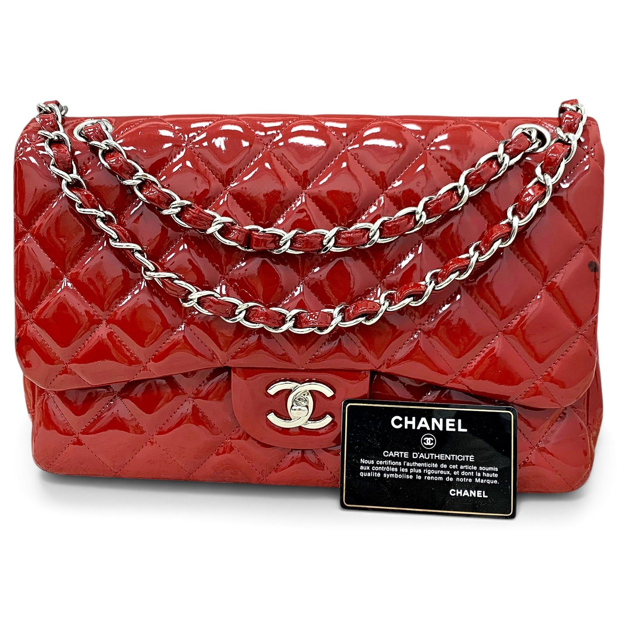 Timeless/Classique patent leather handbag