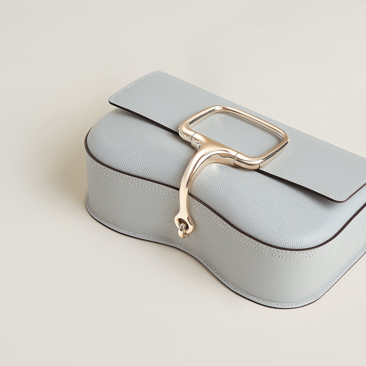 Bleu Glacier Hermès Della Cavalleria Elan Bag