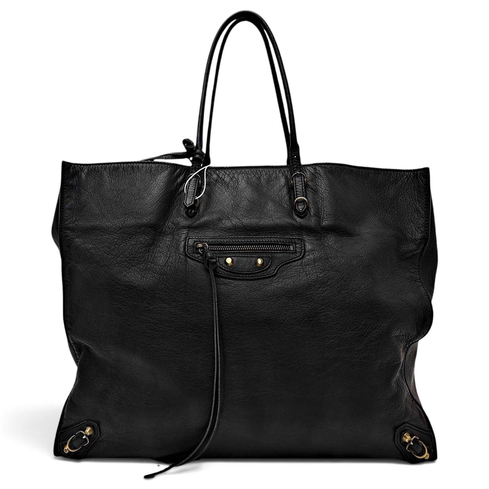 Papier leather tote