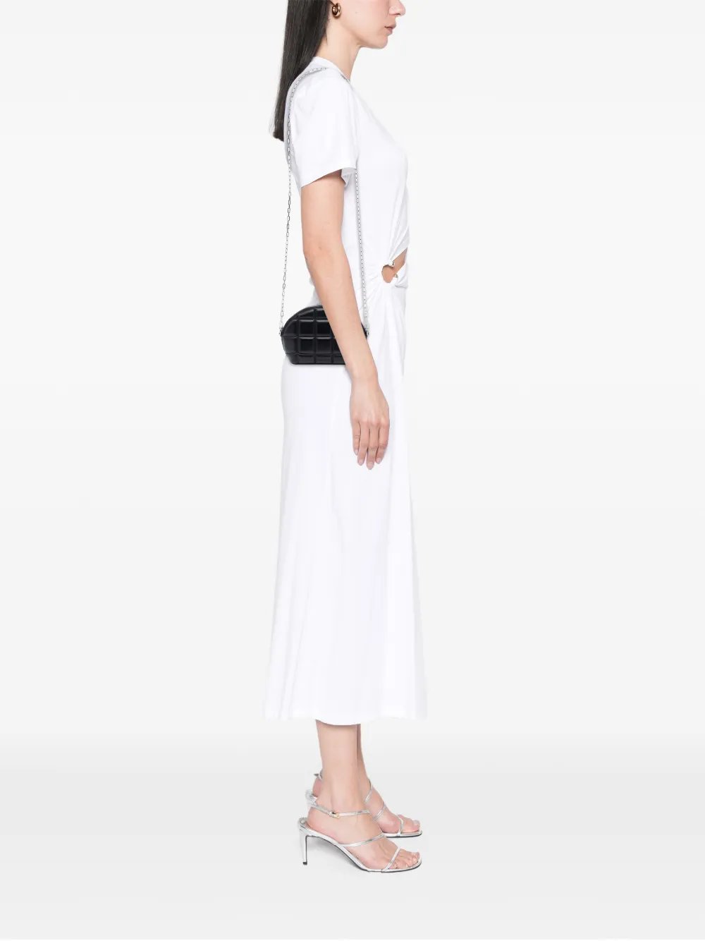 Bottega Veneta 2012-2026 Mini Padded Nappa Half Moon Chain crossbody bag