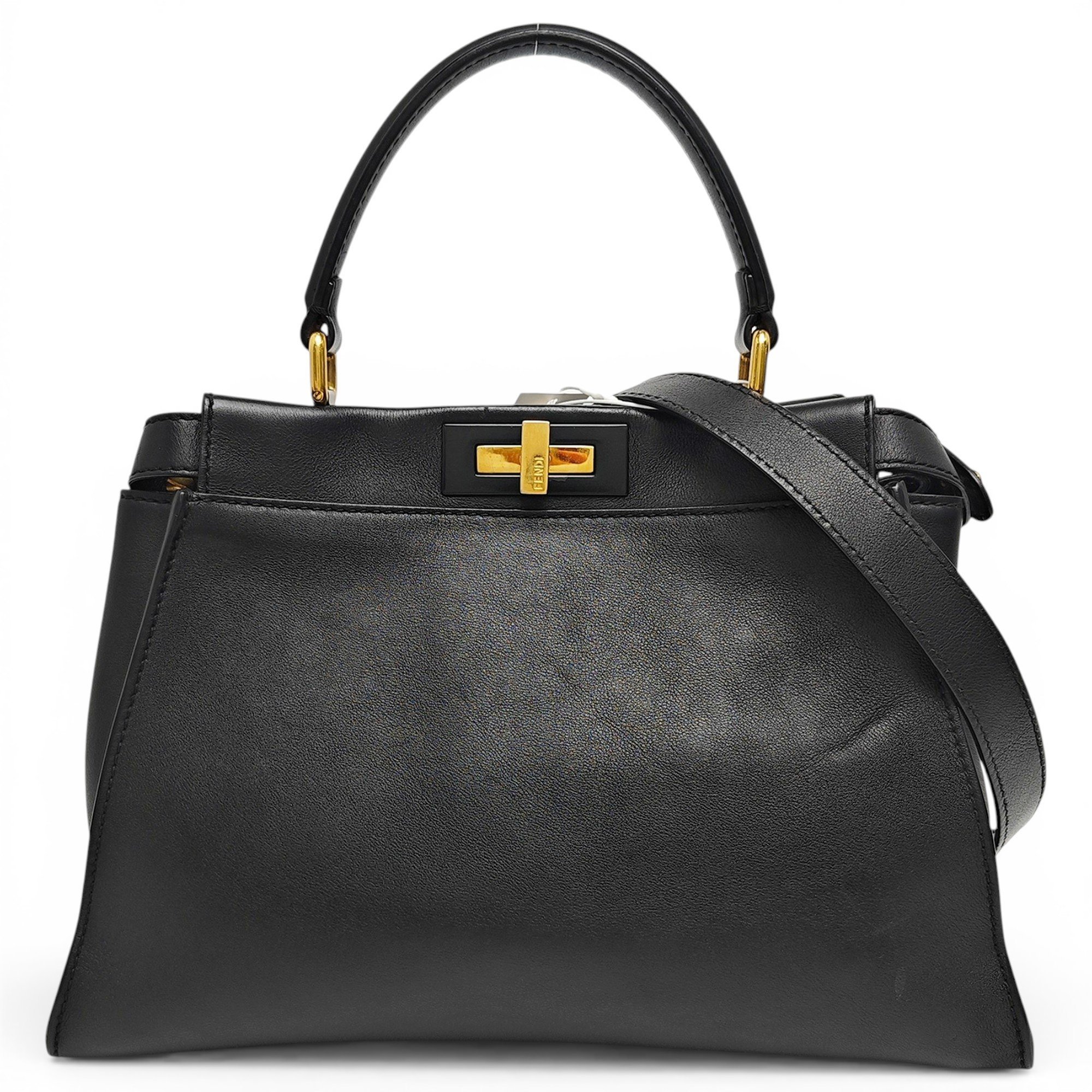 Peekaboo leather handbag