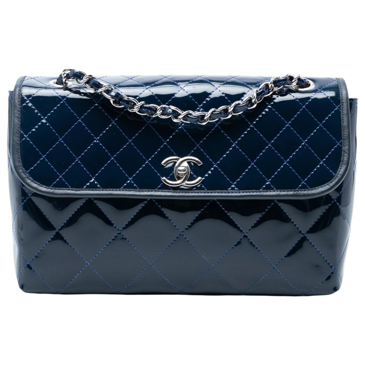 Patent leather handbag
