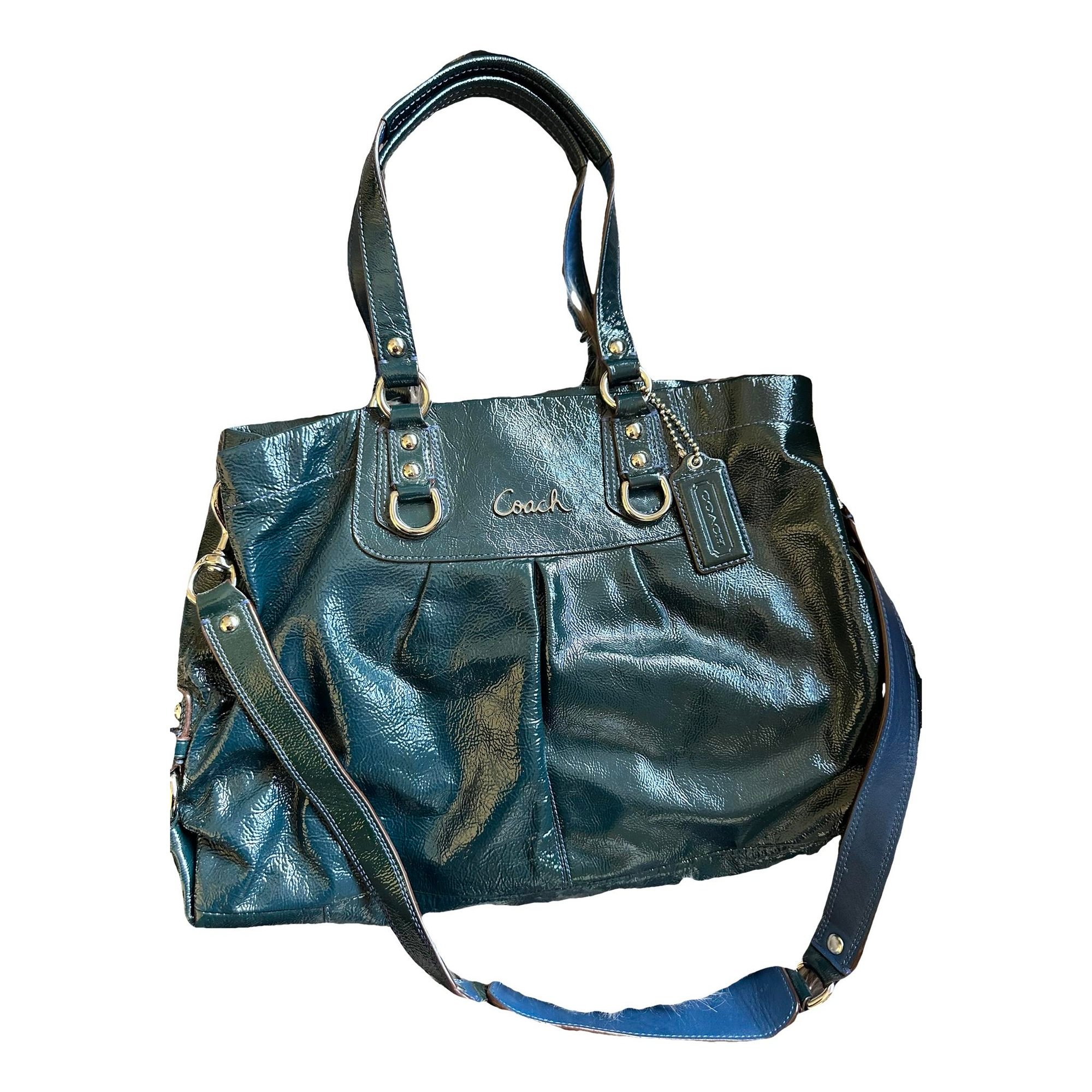 Patent leather handbag