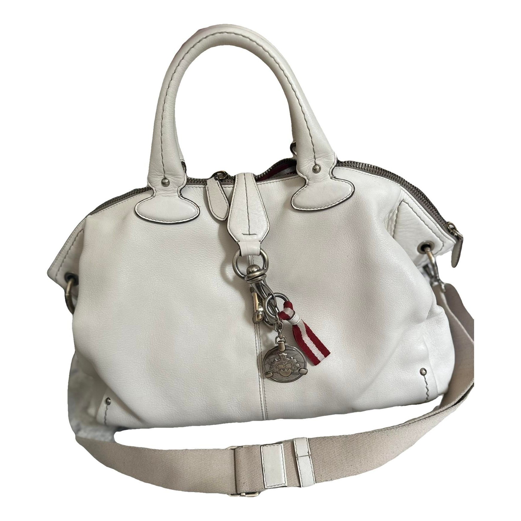 Leather bowling bag