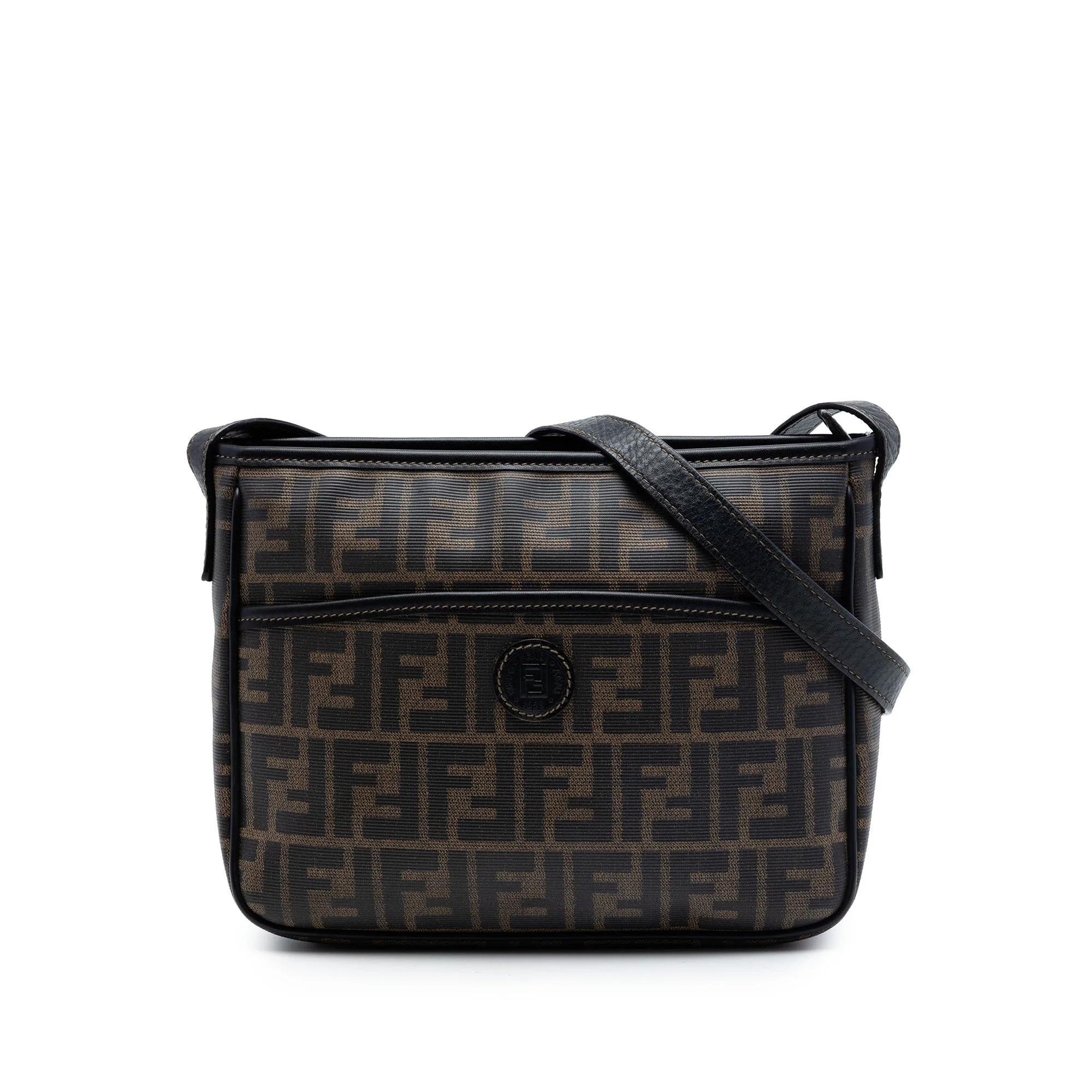 Pocket leather handbag