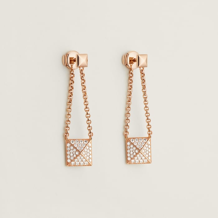Sans Coloris Hermès Clou d'H Dangle Earrings
