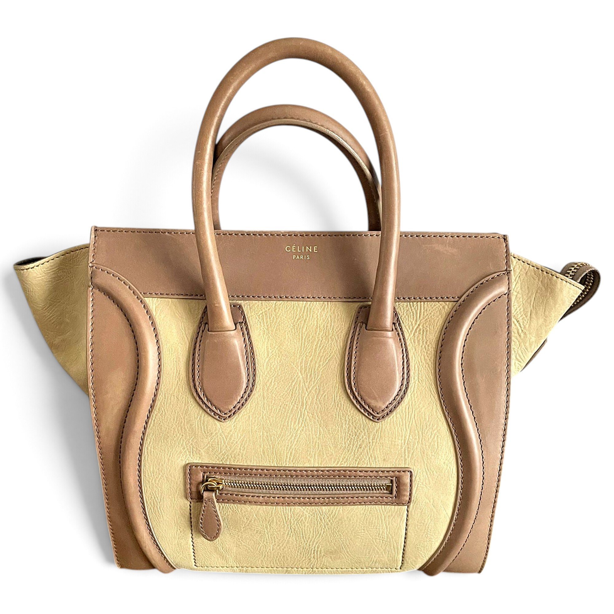 Luggage leather handbag