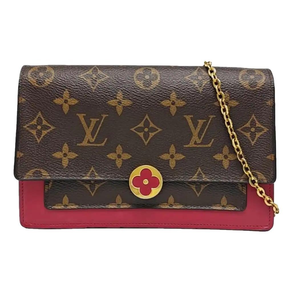 Chaîne Flore leather crossbody bag