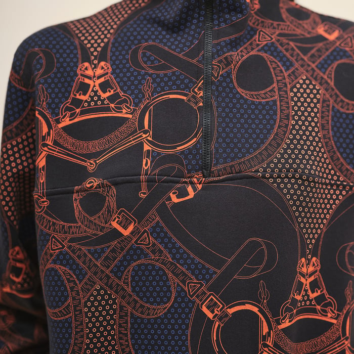 Noir "Eperon d'Or Bandana" Sweatshirt