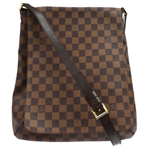 Musette cloth handbag