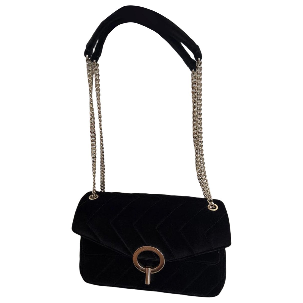 Sandro Yza velvet crossbody bag