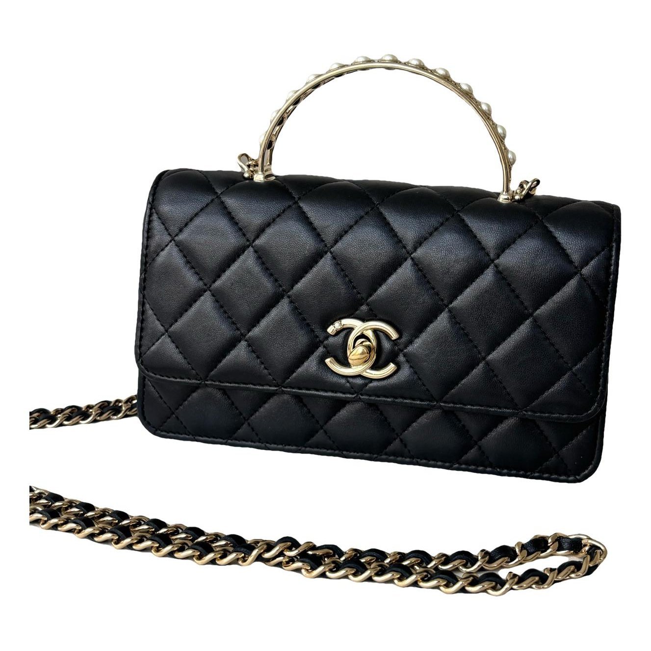 Wallet On Chain Timeless/Classique leather crossbody bag
