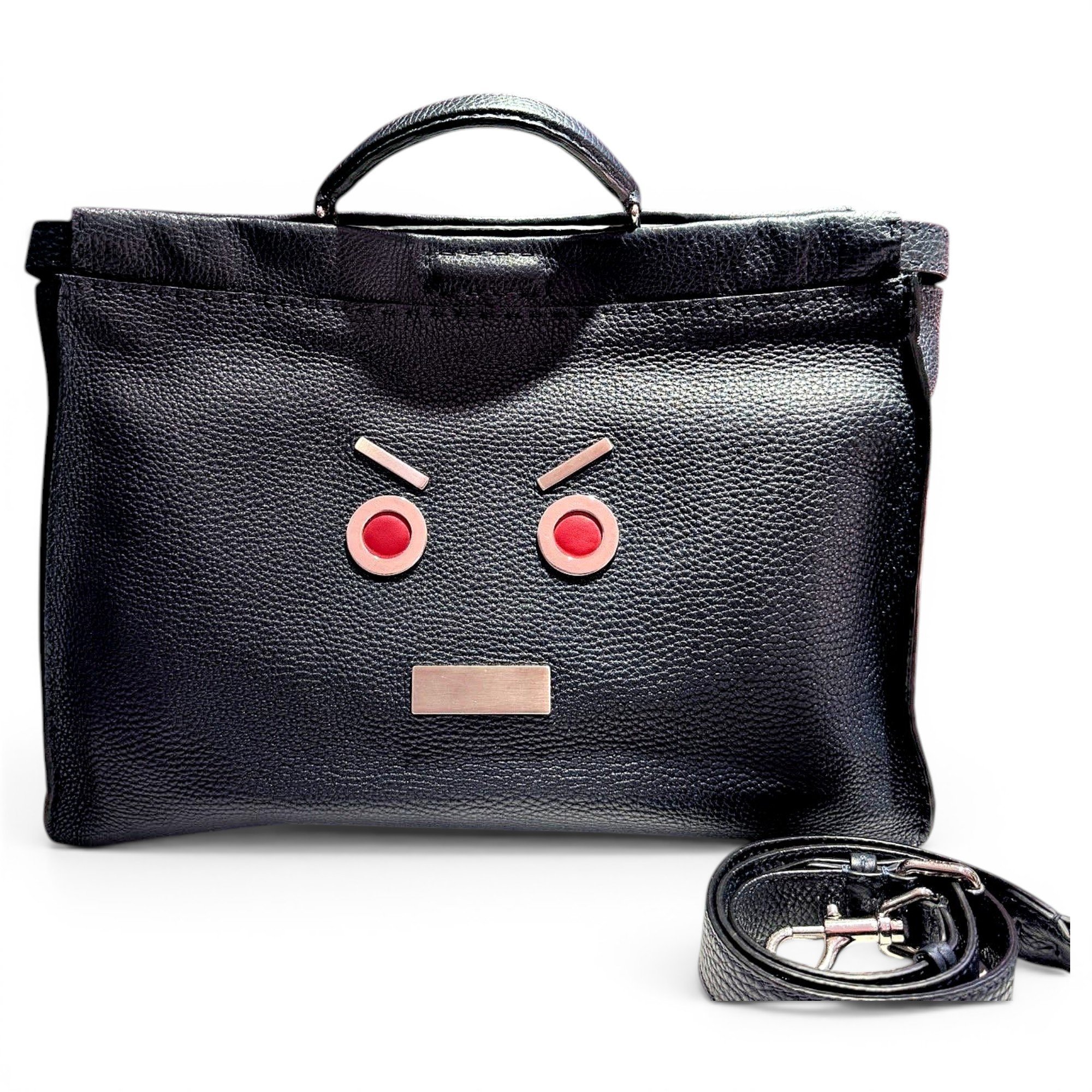 Peekaboo leather handbag