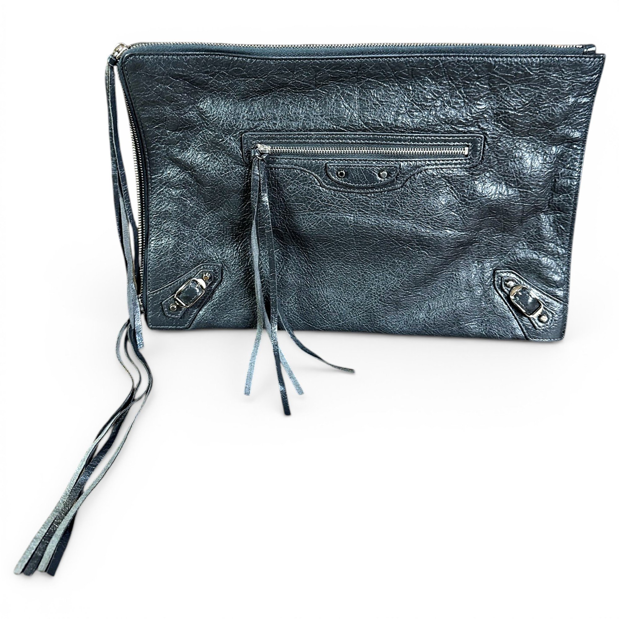 Everyday leather clutch bag