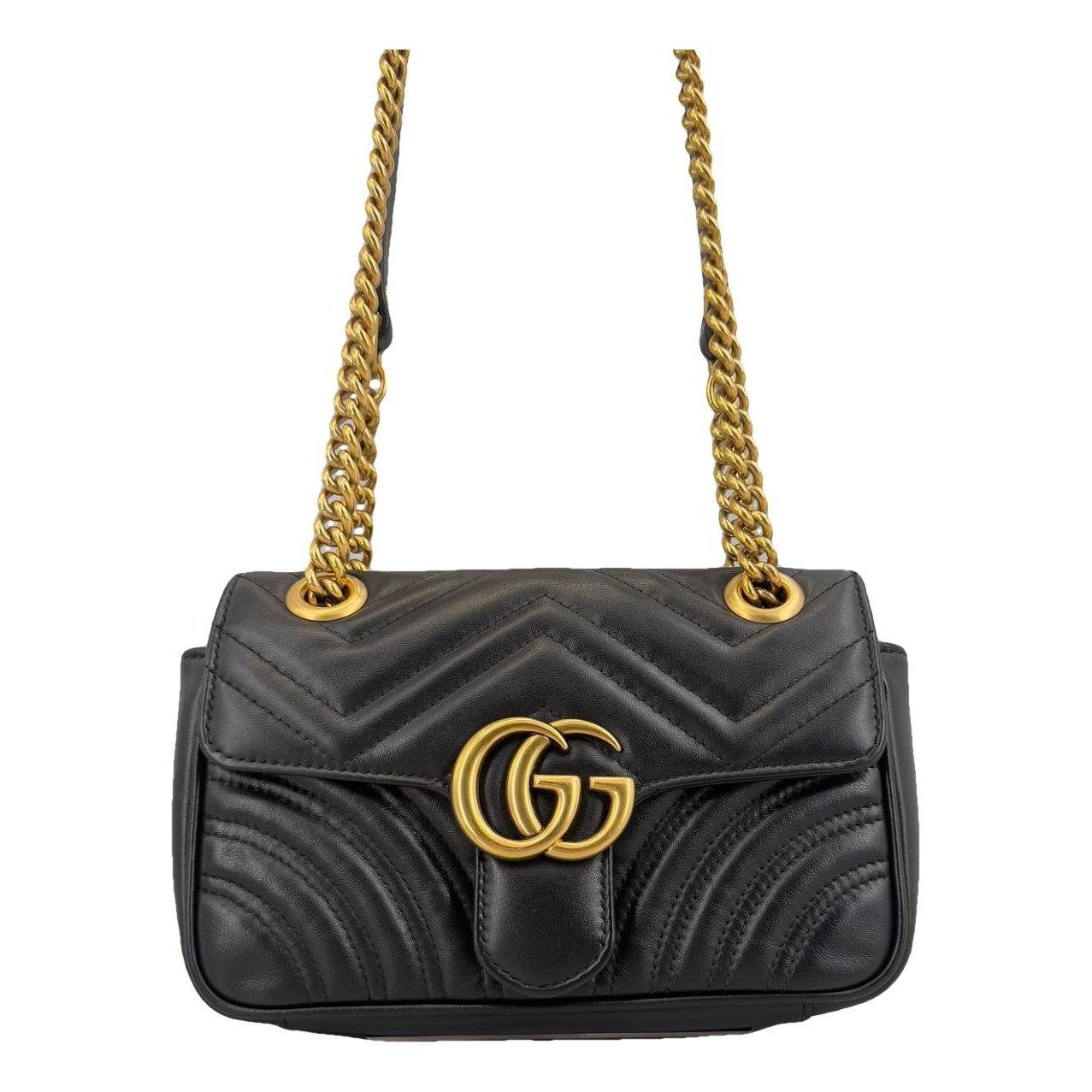 GG Marmont Flap leather handbag