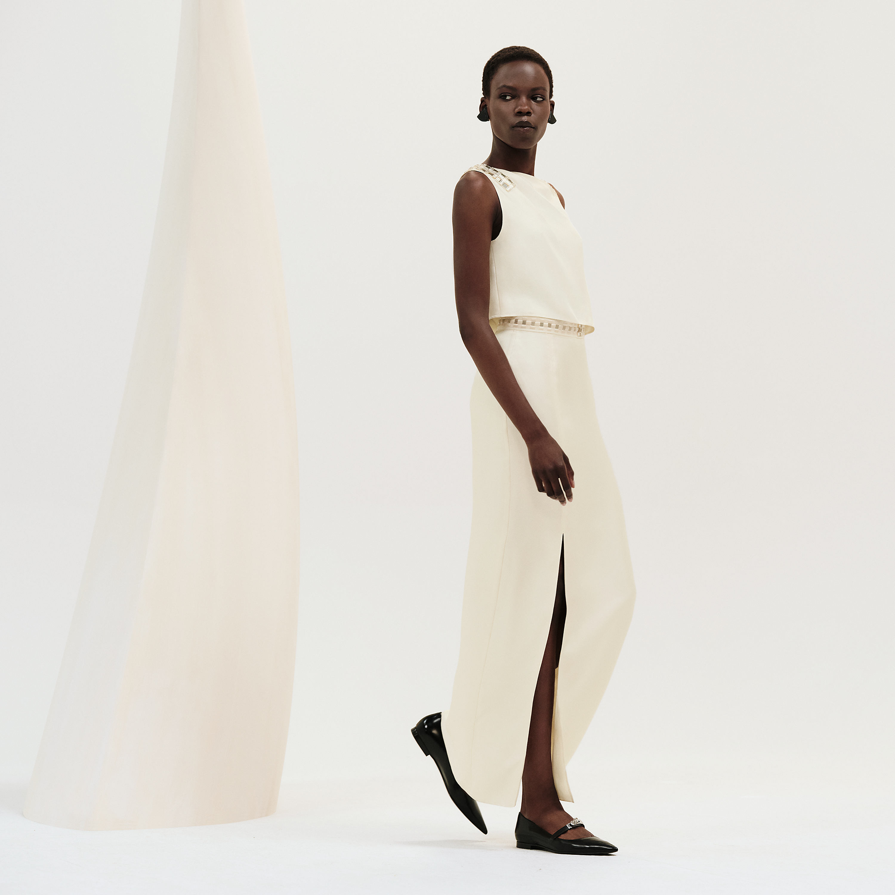 最終値下げ⭐︎ HERMES MOSAIQUE DRAPED LONG DRESS Hermès 