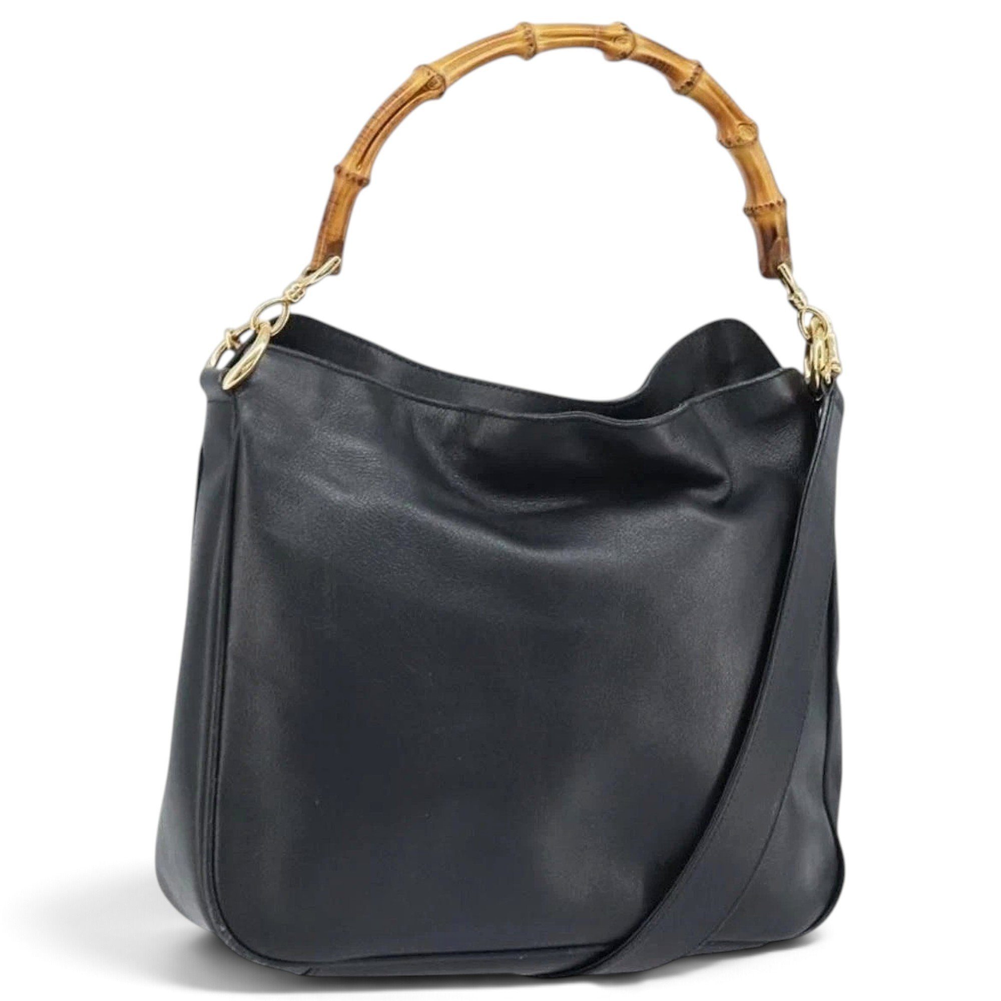 Bamboo leather handbag