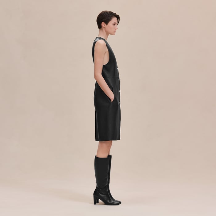 Noir Long Vest