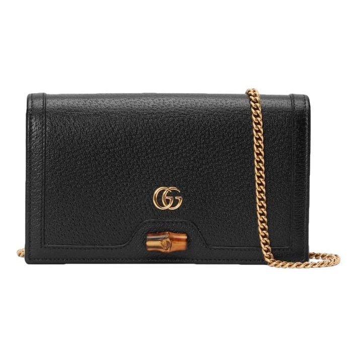 GG Marmont Chain Flap Wallet leather crossbody bag