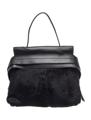 Calf Hair Top Handle Bag