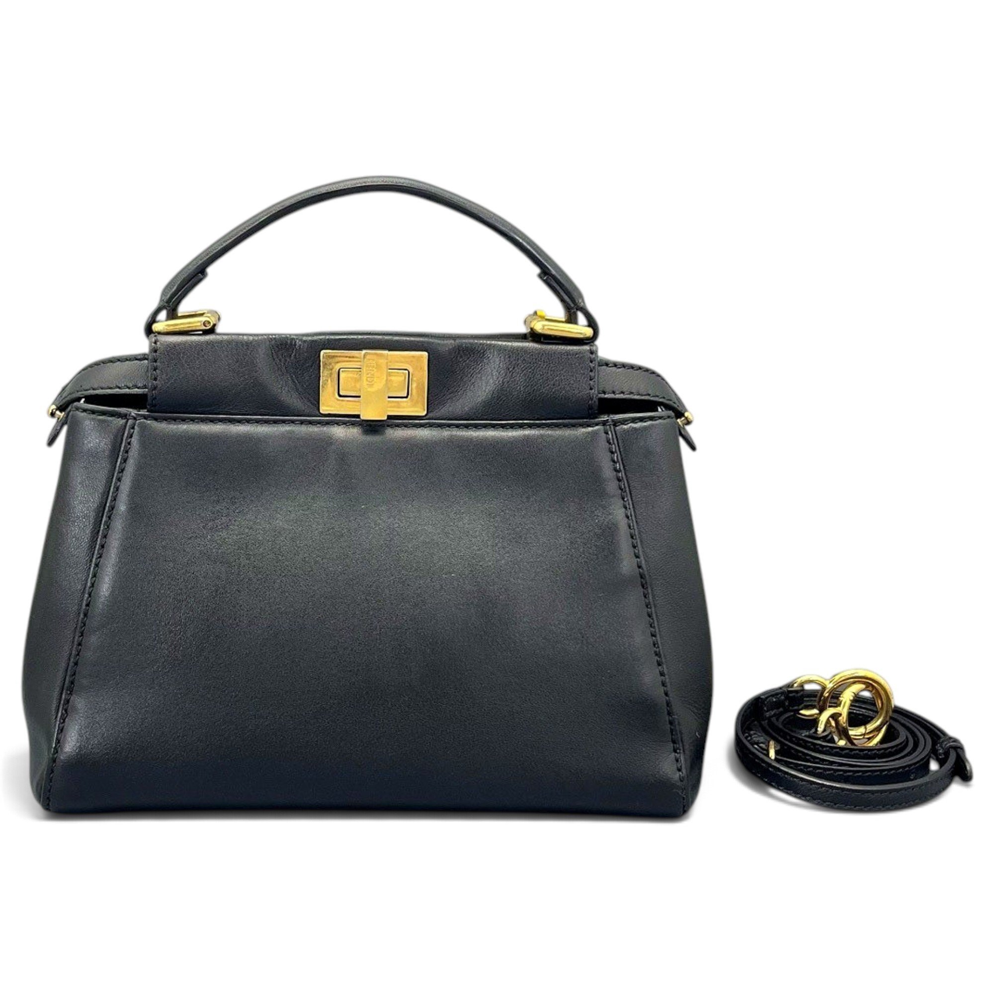 Peekaboo leather handbag