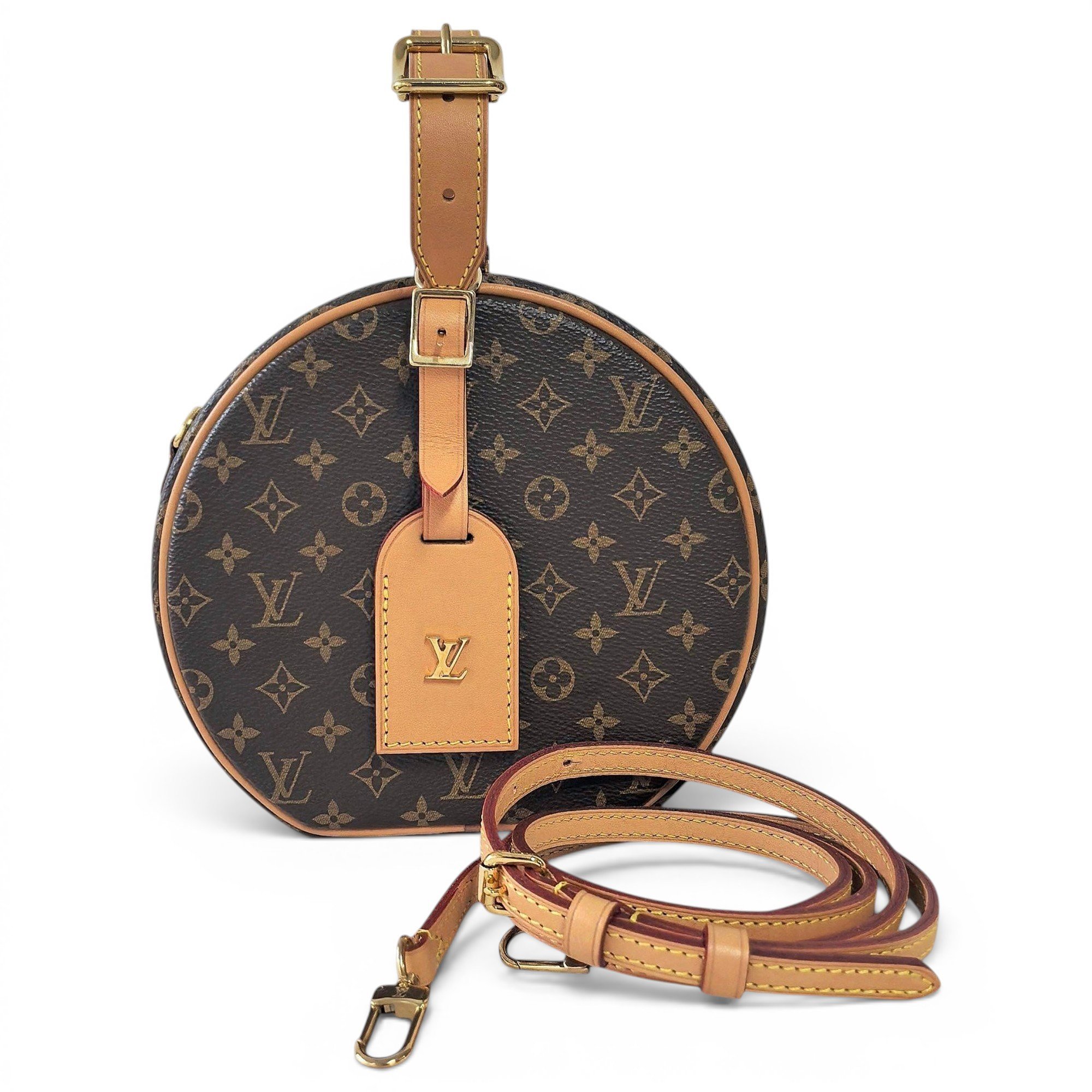 Boîte chapeau souple leather handbag