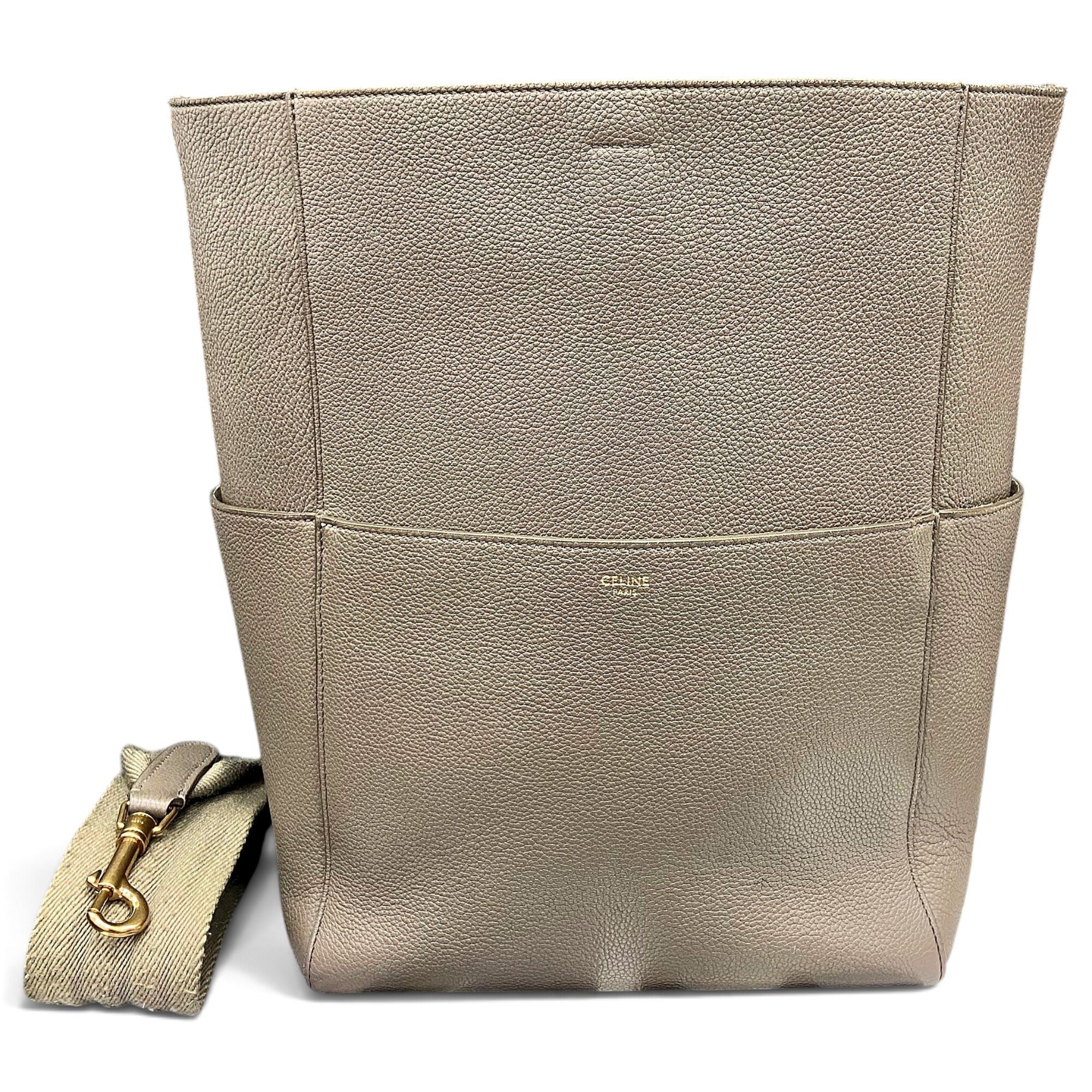 Seau Sangle leather handbag