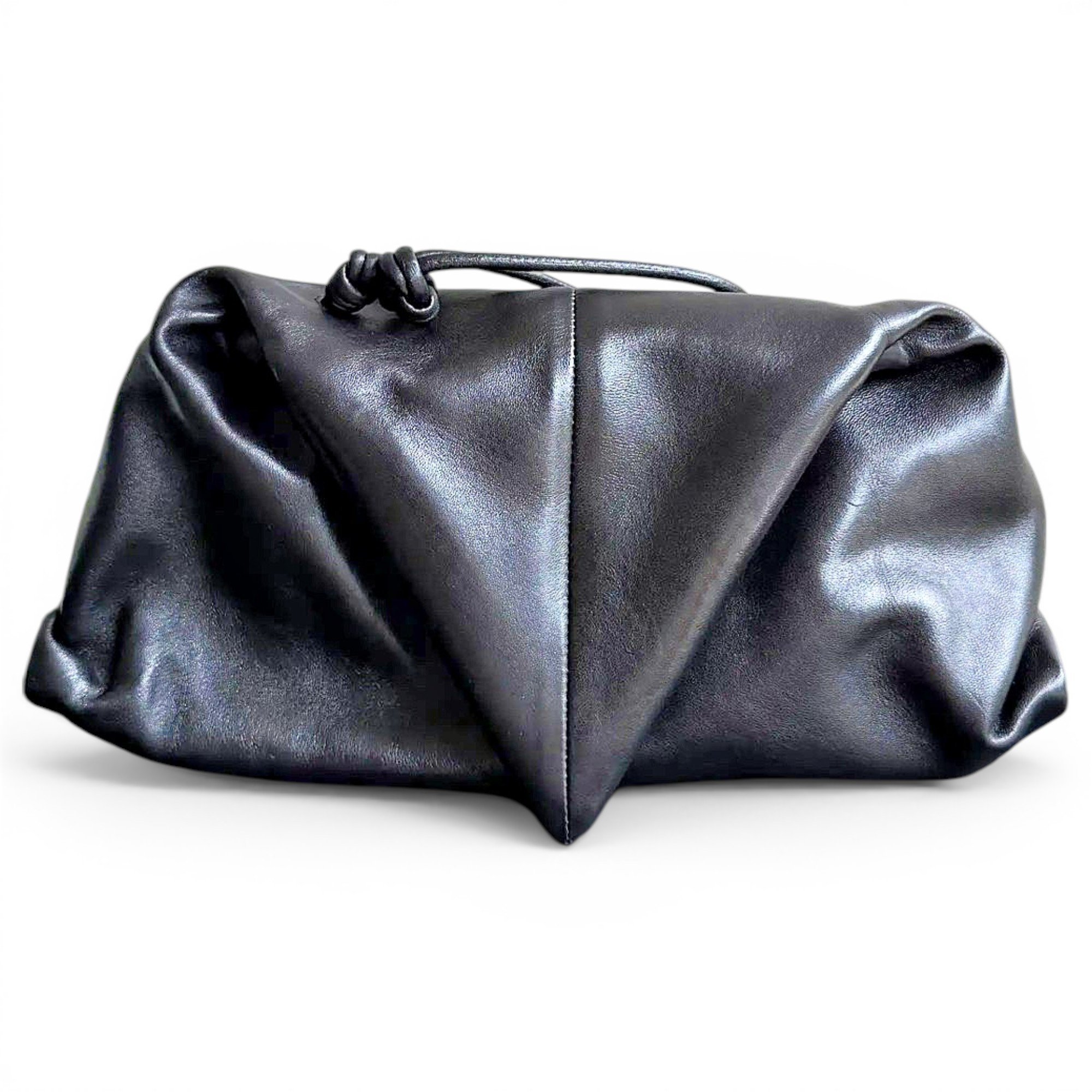 BV Trine leather clutch bag