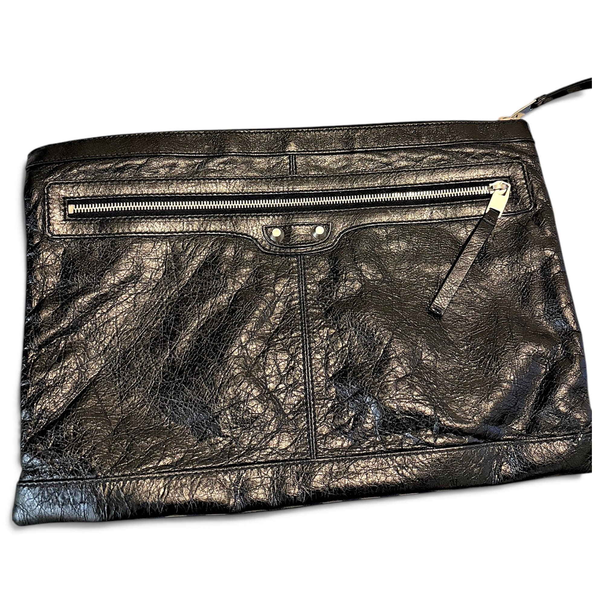 City Clip leather clutch bag