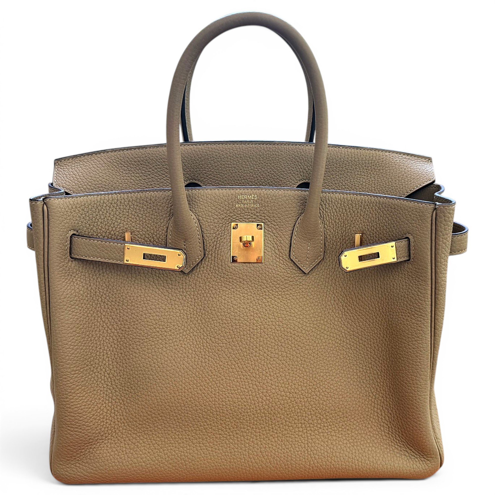 Hermes Birkin 35 Handbag Trench Clemence Leather 2021