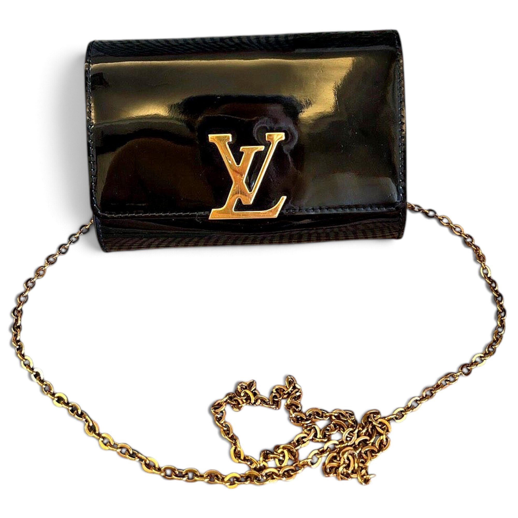 Louis Vuitton Louise patent leather crossbody bag