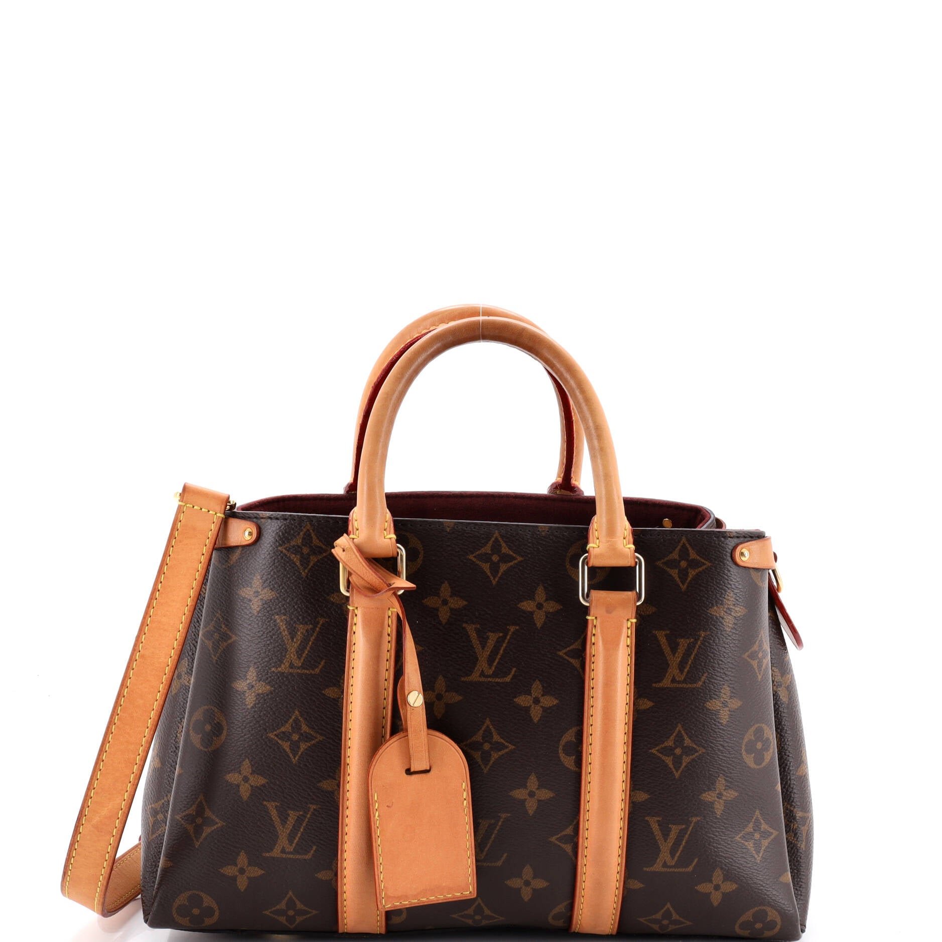 Soufflot Tote Monogram Canvas with Leather BB