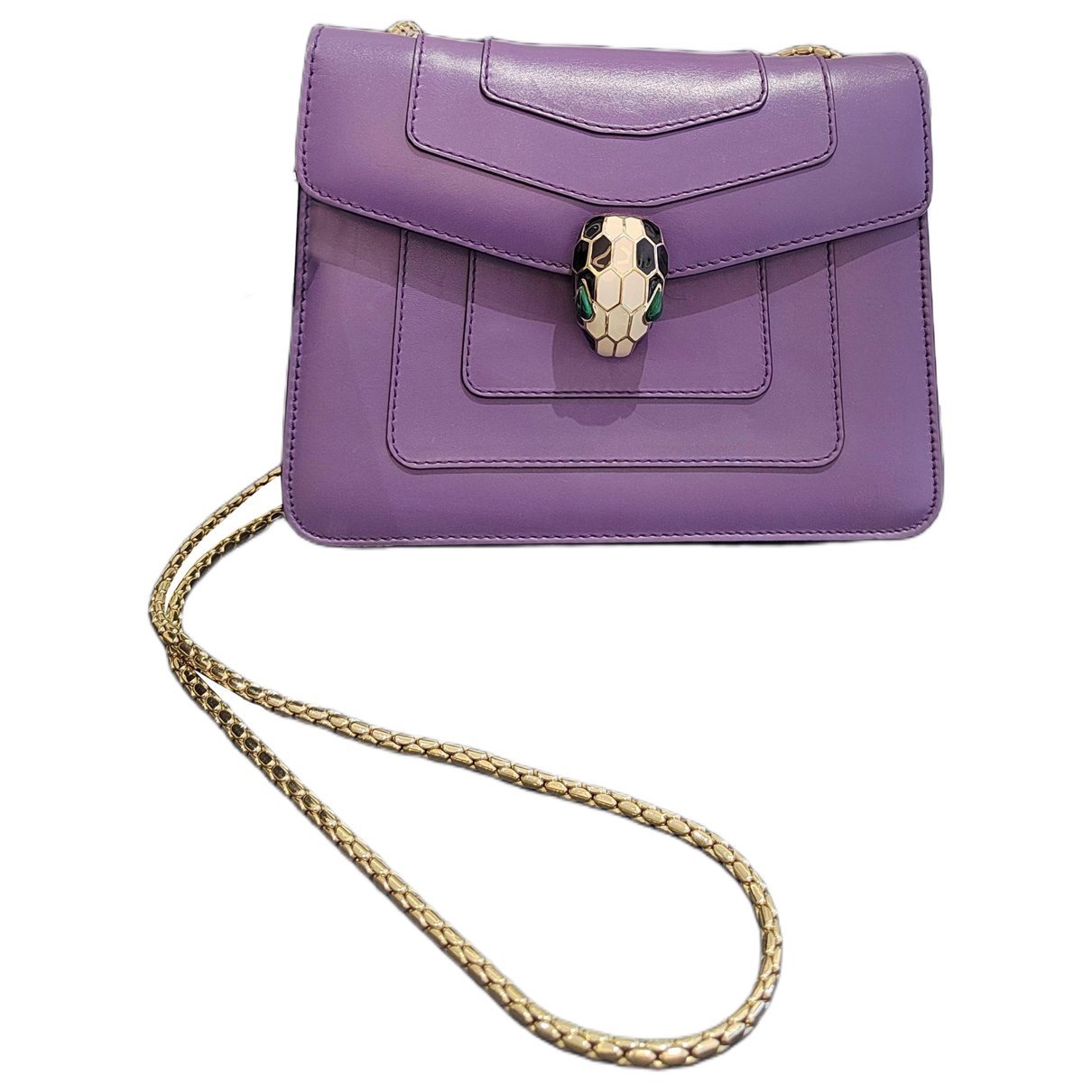 Serpenti leather handbag