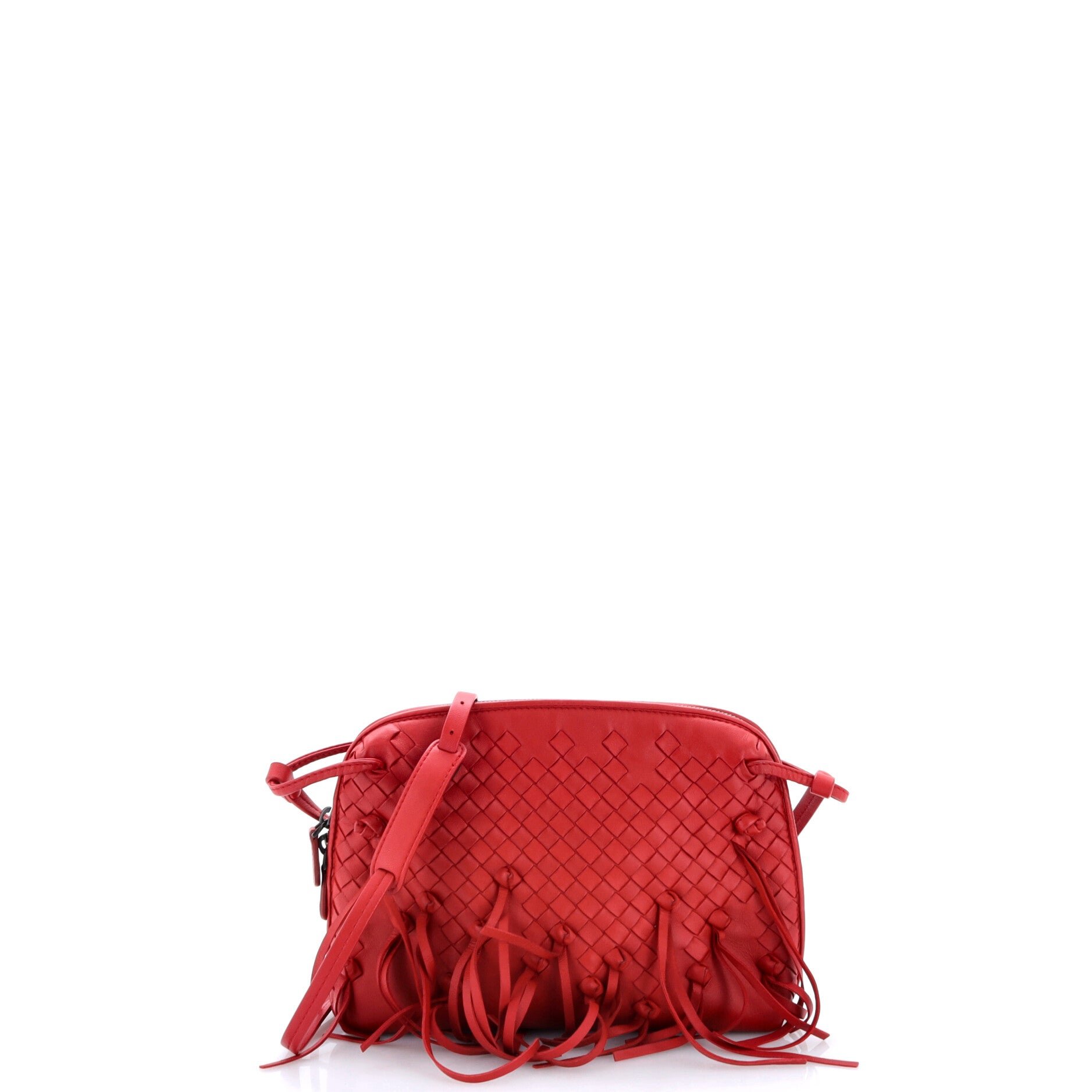 Nodini Crossbody Bag Fringe Intrecciato Nappa Small