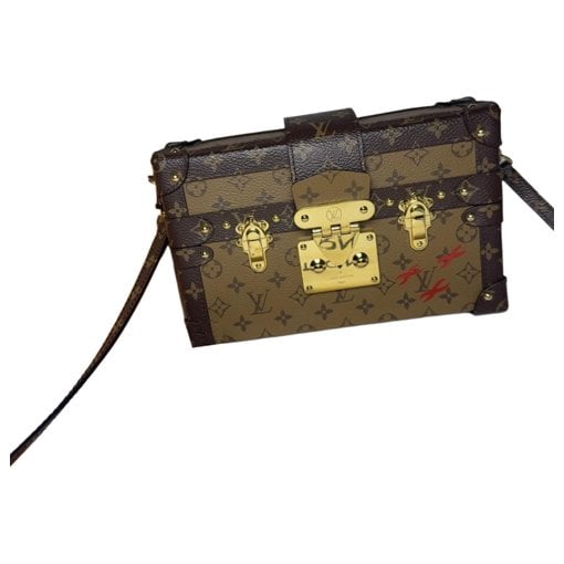Petite Malle leather handbag