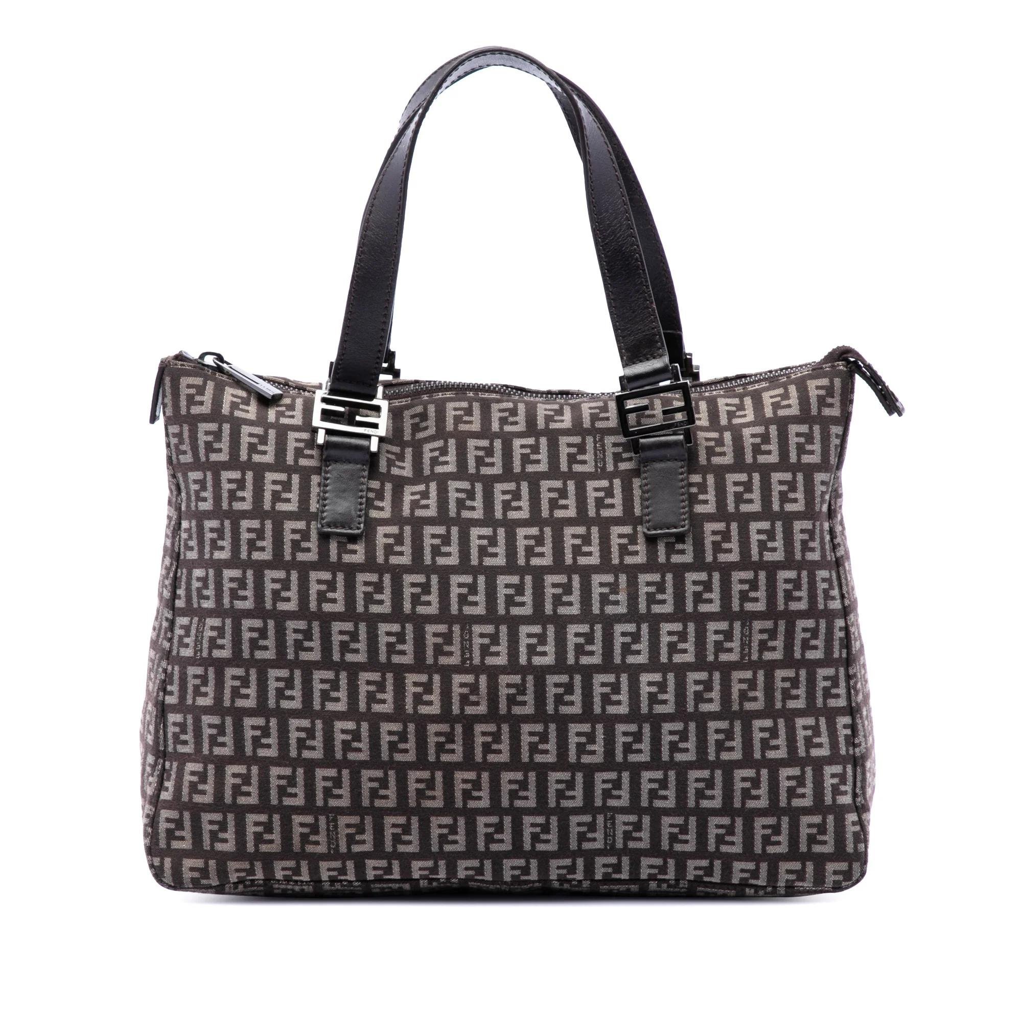 Pocket leather tote