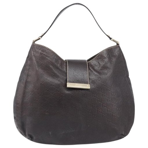 Hobo leather handbag
