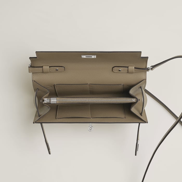 Beige Marfa Kelly Classique to Go Wallet