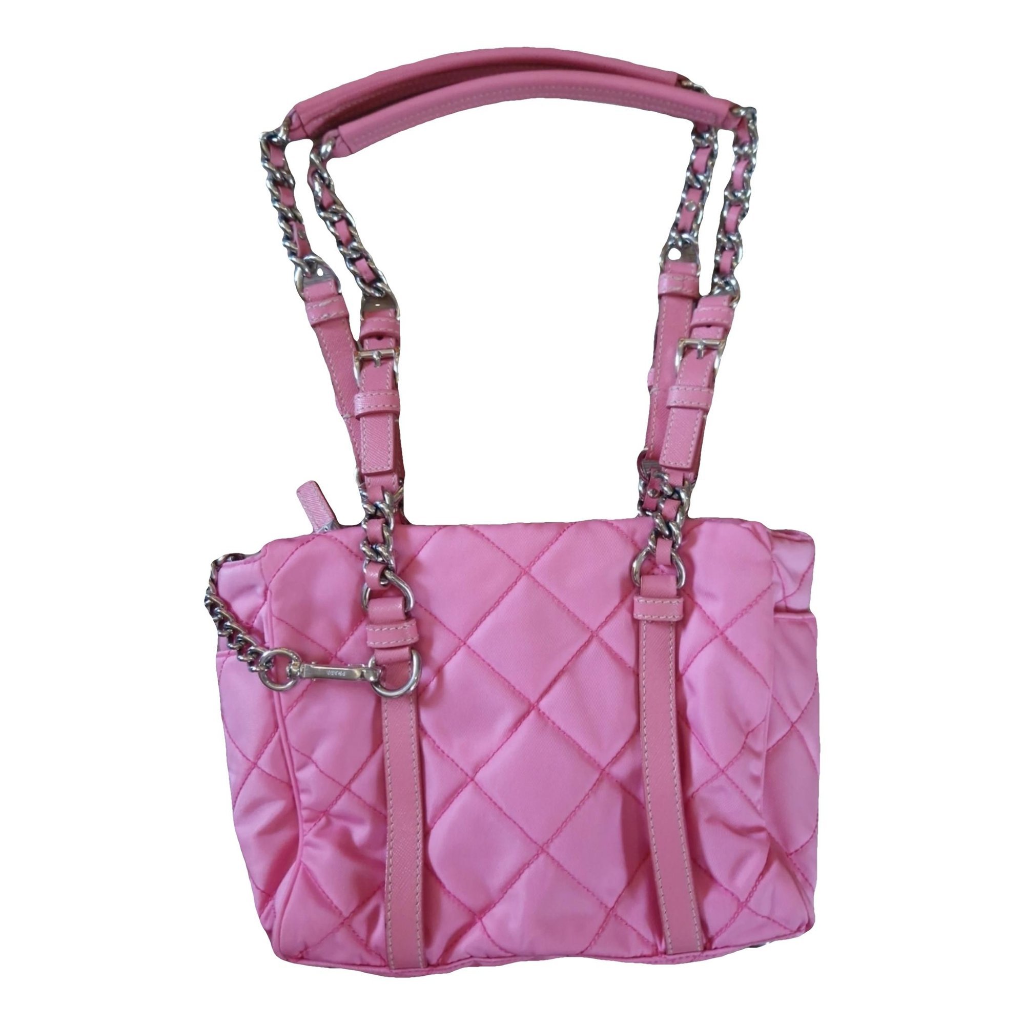 Re-Nylon leather handbag
