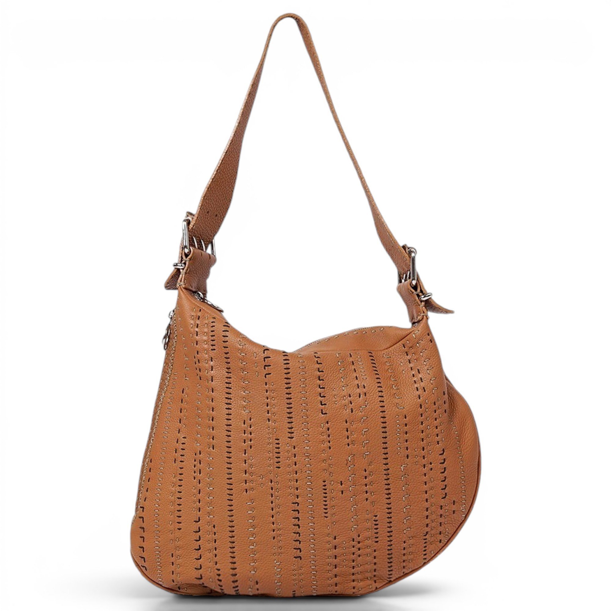 Oyster leather handbag