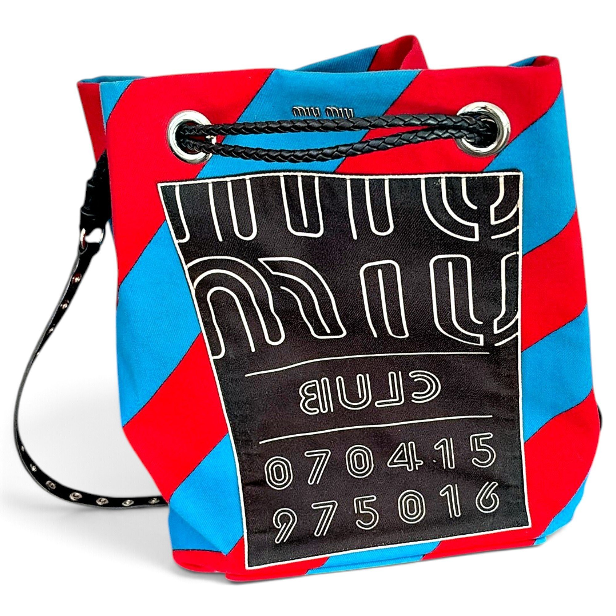 Miu Club cloth crossbody bag