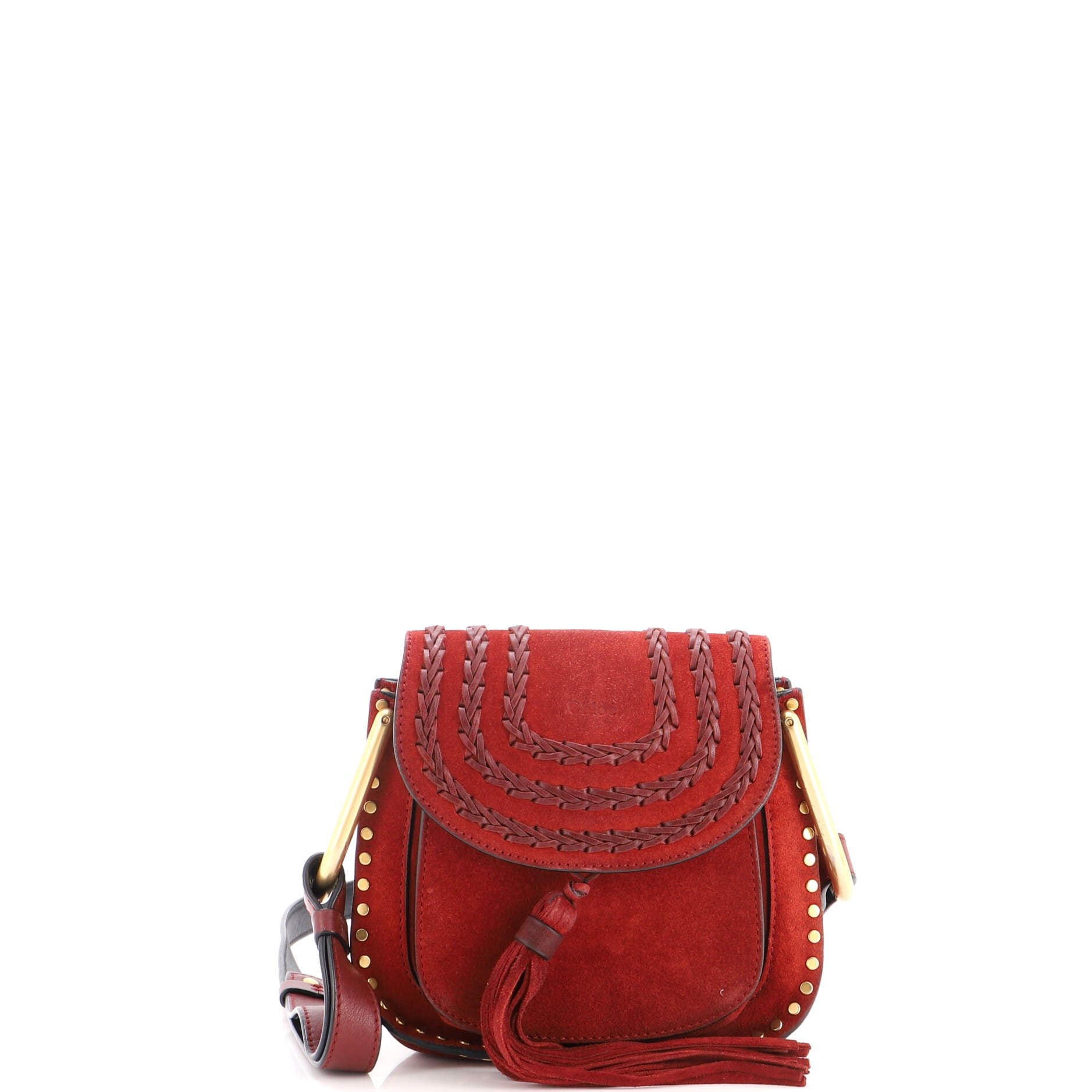 Hudson Handbag Whipstitch Suede Mini