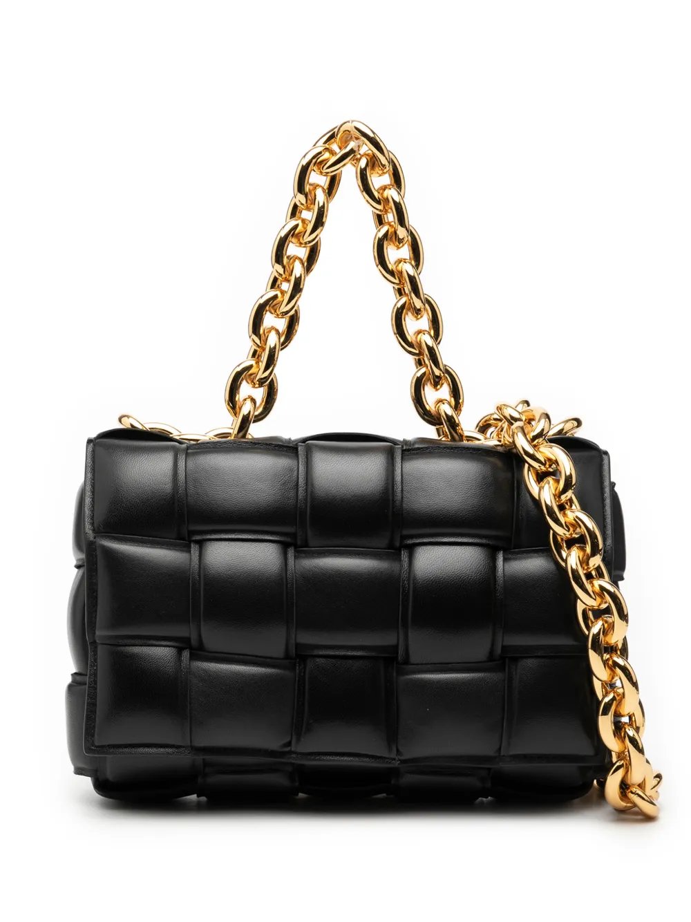2012-2026 Nappa Intrecciato Padded Chain Cassette satchel