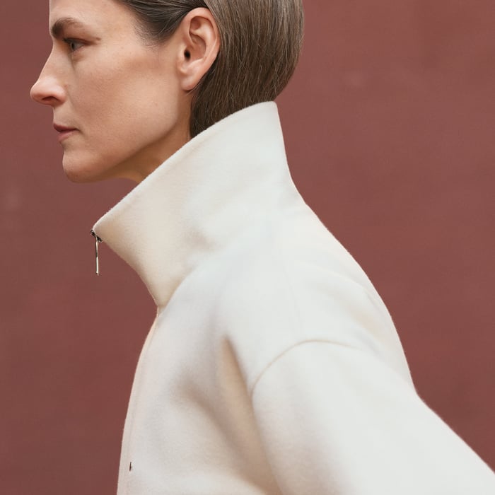 Blanc Naturel Short Coat