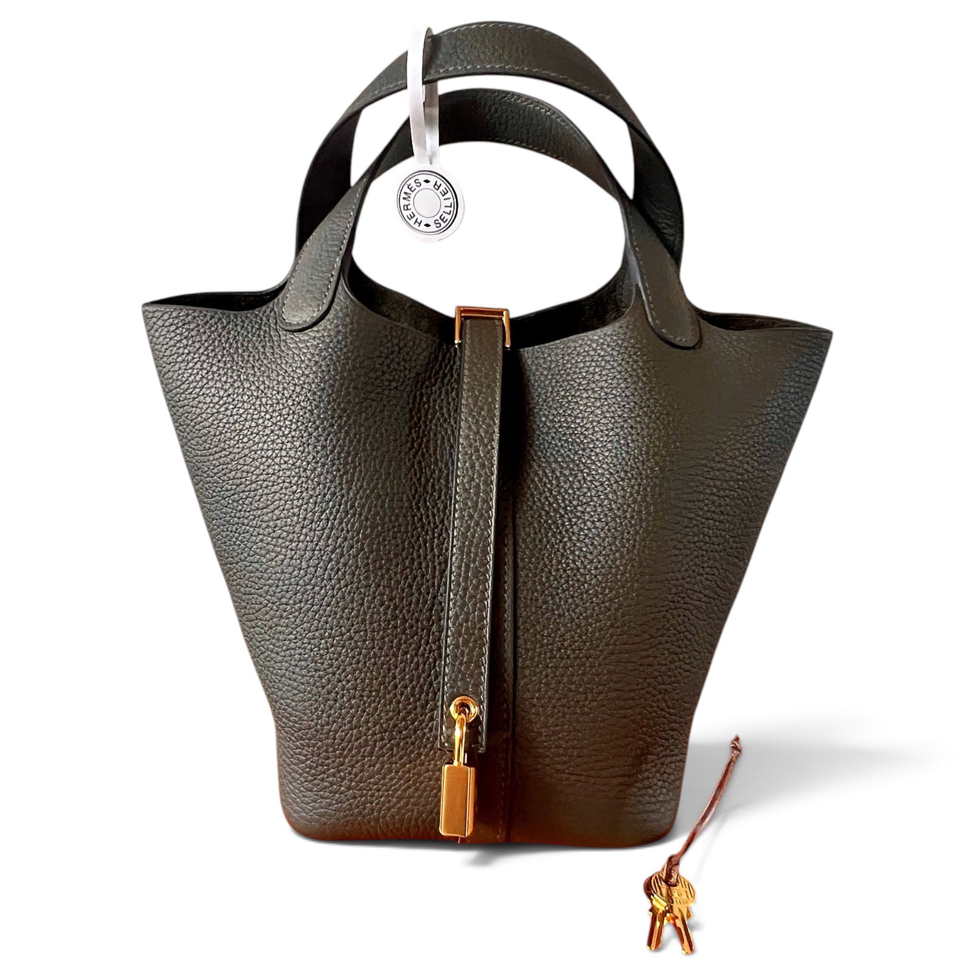 Picotin leather handbag
